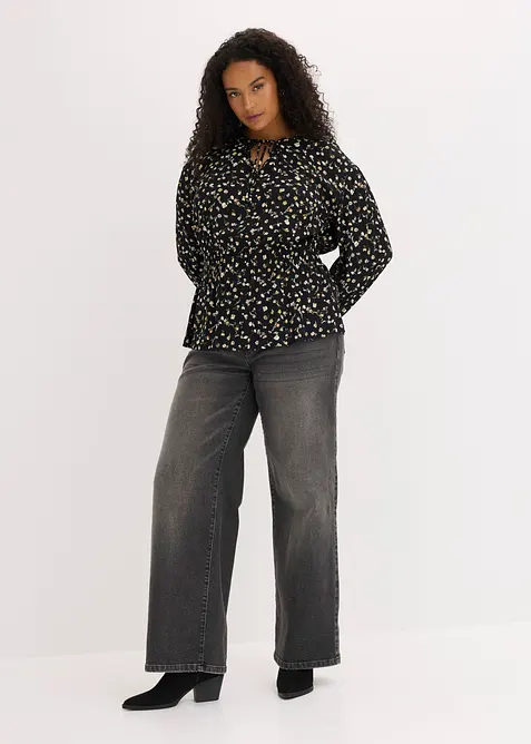 Blusa in cr&ecirc;pe di viscosa, bonprix