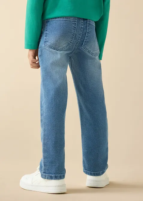 Jeans con elastico in vita regular fit, straight (pacco da 2), bonprix