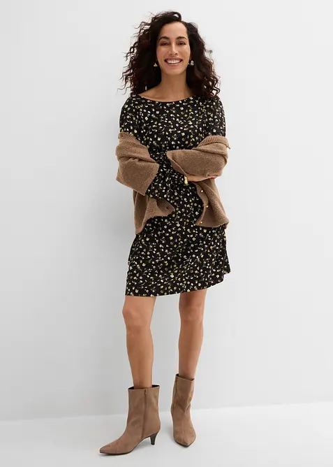 Abito in jersey con scollo rotondo, bonprix