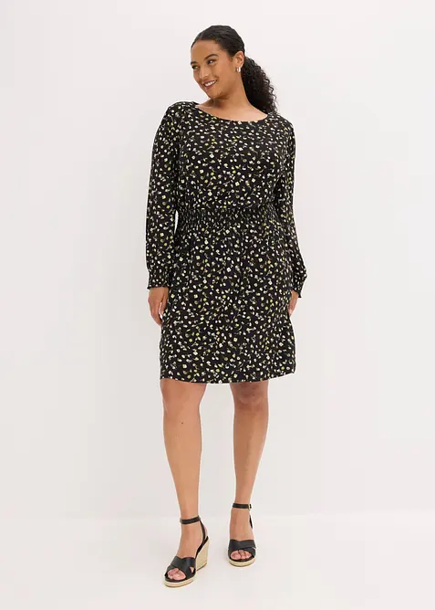 Abito in jersey con scollo rotondo, bonprix
