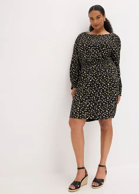 Abito in jersey con scollo rotondo, bonprix