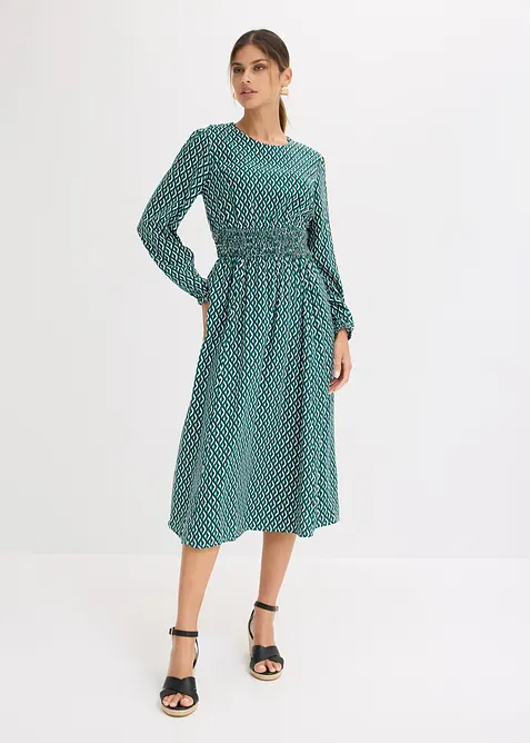 Abito midi in viscosa fluida, bonprix