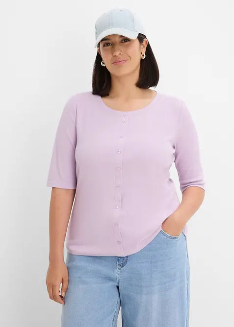 Maglia a costine in misto cotone biologico, bonprix