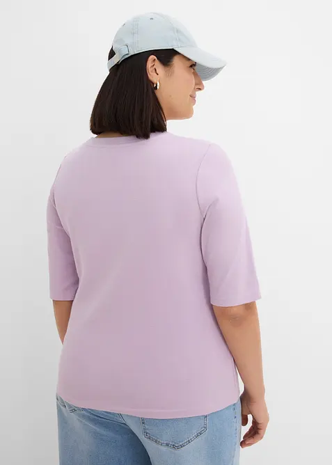 Maglia a costine in misto cotone biologico, bonprix