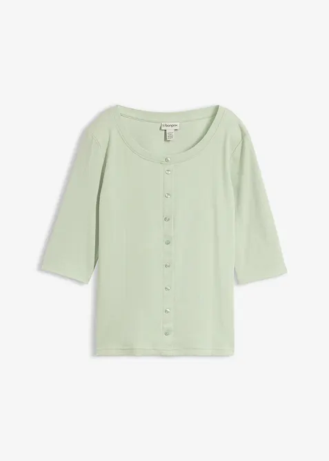 Maglia con abbottonatura su tutta la lunghezza, bonprix