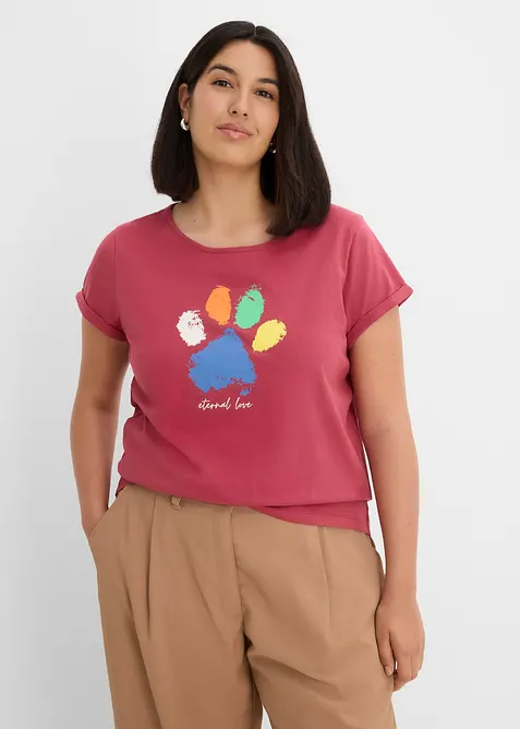 T-shirt in puro cotone, bonprix