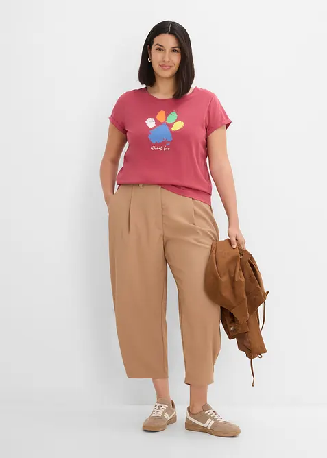 T-shirt in puro cotone, bonprix