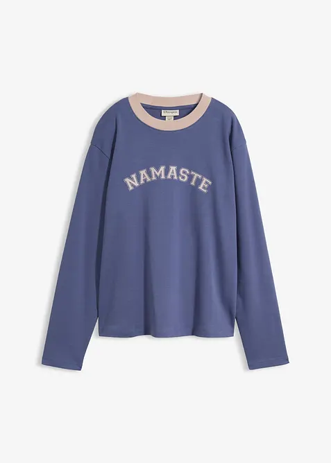Maglia a maniche lunghe in cotone biologico pesante, bonprix