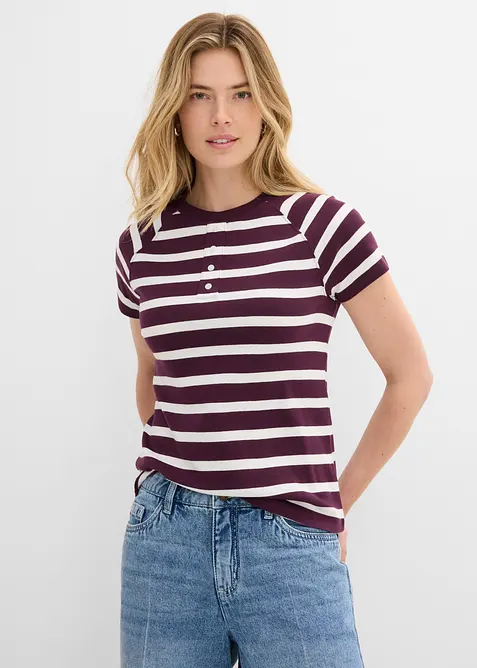 Maglia raglan in puro cotone (pacco da 2), bonprix