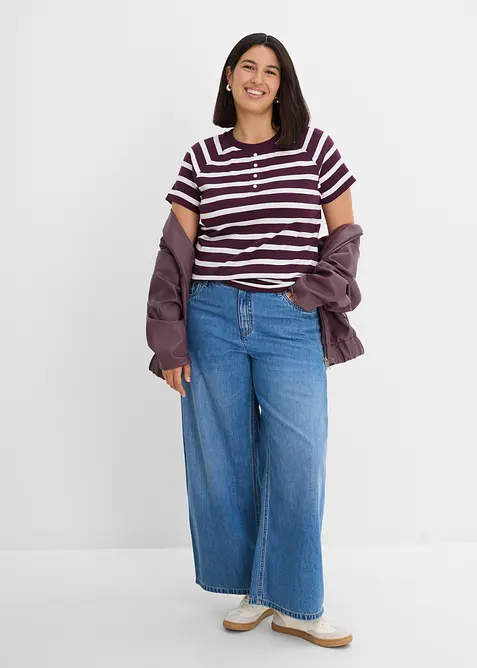 Maglia raglan in puro cotone (pacco da 2), bonprix