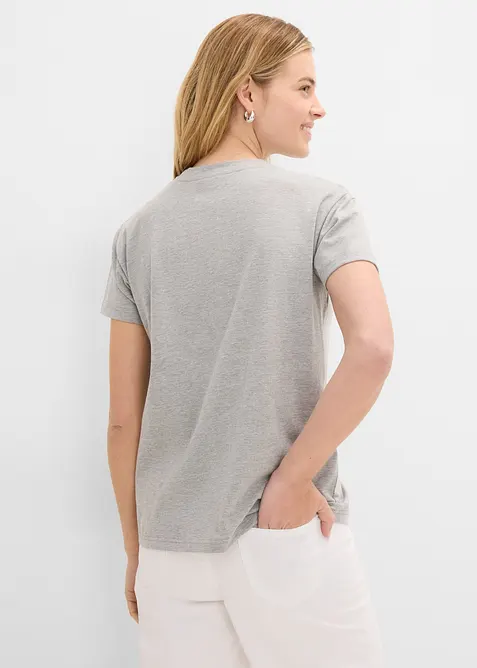 T-shirt con cotone dalla vestibilit&agrave; morbida, bonprix