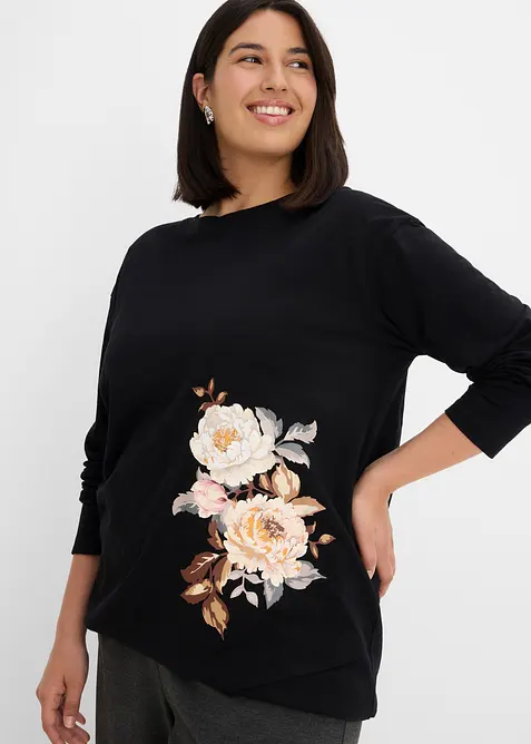 Maglia lunga in puro cotone, bonprix