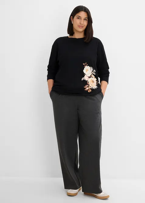 Maglia lunga in puro cotone, bonprix