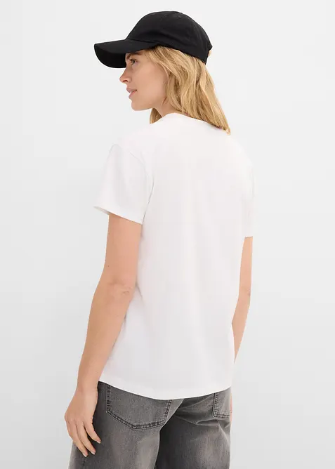 T-shirt con cotone dalla vestibilit&agrave; morbida, bonprix