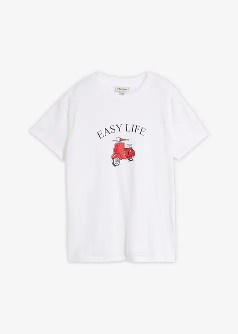 T-shirt con cotone dalla vestibilit&agrave; morbida, bonprix