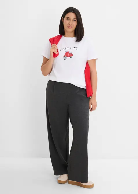 T-shirt con cotone dalla vestibilit&agrave; morbida, bonprix