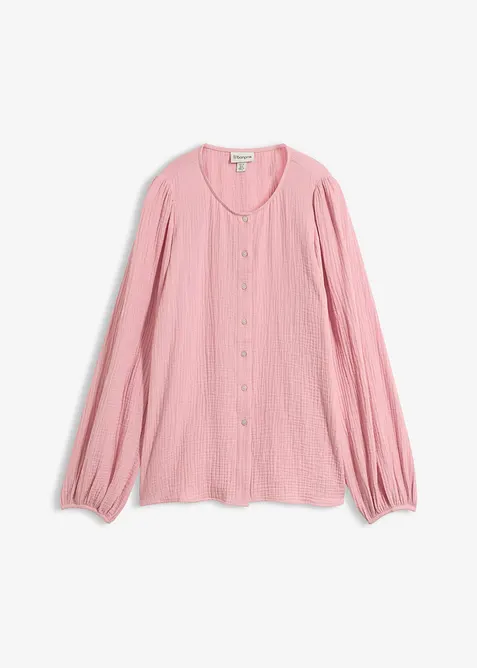 Blusa oversize in morbida mussola, bonprix