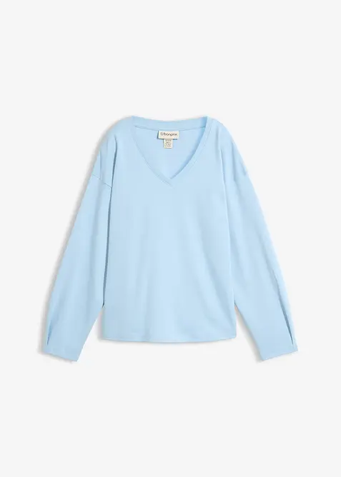 Maglia a maniche lunghe in puro cotone biologico, bonprix