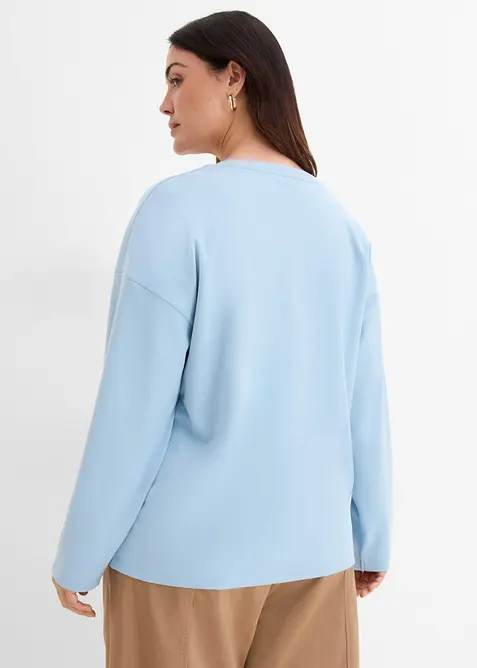 Maglia a maniche lunghe in puro cotone biologico, bonprix