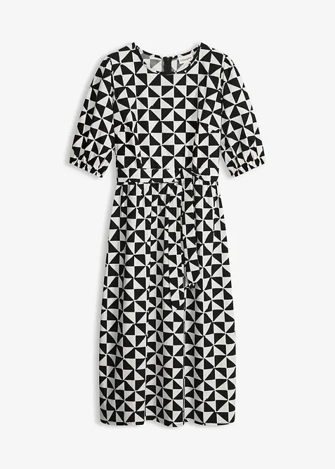 Abito midi in puro cotone, bonprix