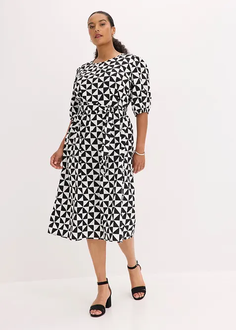 Abito midi in puro cotone, bonprix
