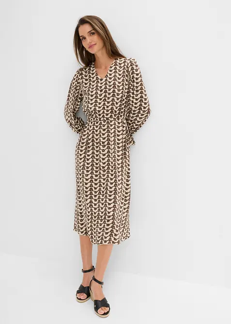 Abito midi in viscosa fluida, bonprix