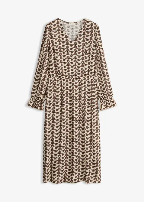 Abito midi in viscosa fluida, bonprix