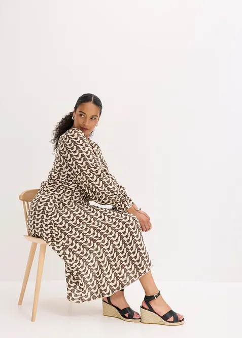 Abito midi in viscosa fluida, bonprix