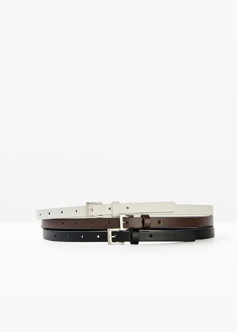 Cintura sottile (set 3 pezzi), bonprix