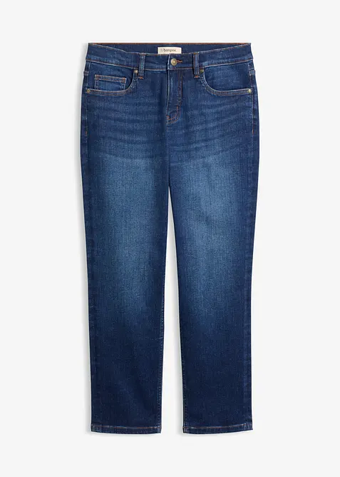 Jeans straight cropped, vita media, bonprix