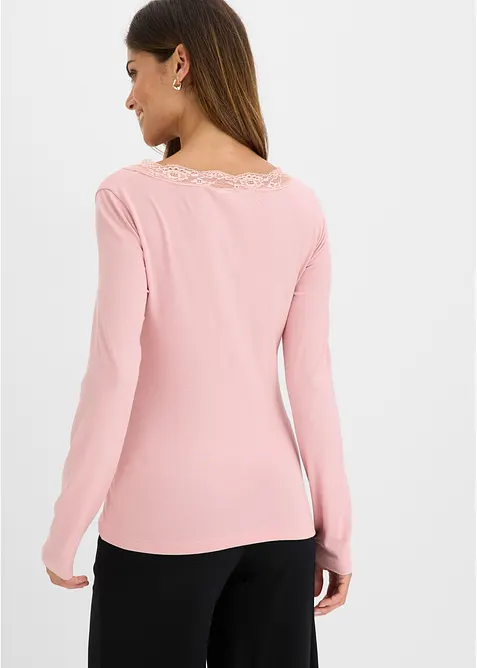 Maglia a maniche lunghe in viscosa morbida, bonprix