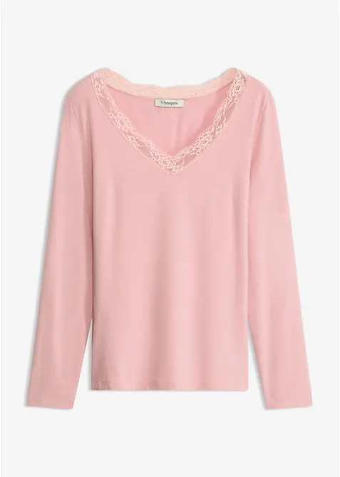 Maglia a maniche lunghe in viscosa morbida, bonprix