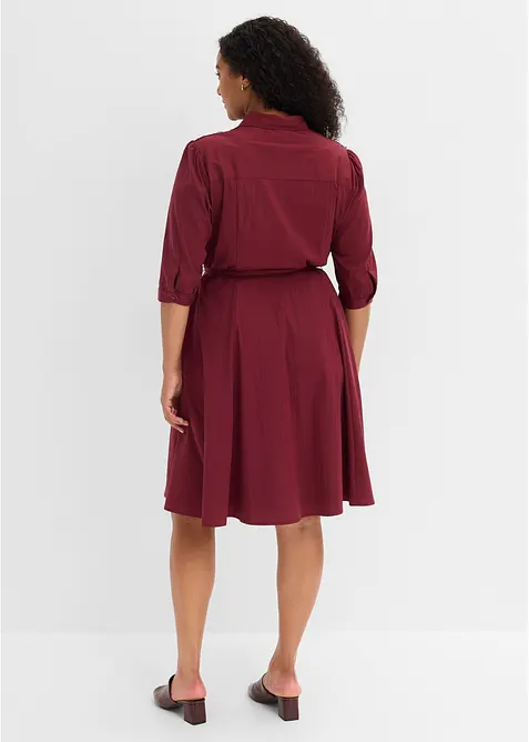 Abito chemisier con pizzo e fusciacca, bonprix