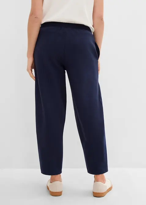 Pantaloni barrel in felpa di puro cotone biologico, bonprix