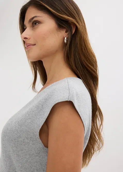 Gilet in maglia con scollo a V, bonprix