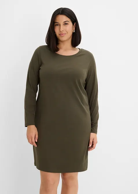 Abito in jersey di cotone elasticizzato (pacco da 2), bonprix