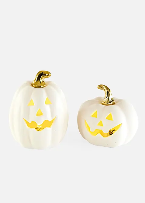 Decorazioni LED a forma di zucca (set 2 pezzi), bonprix