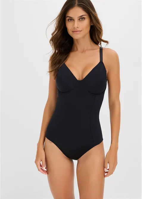 Body con ferretto ed effetto modellante medio, bonprix