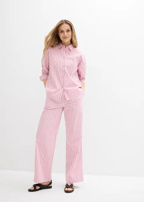 Camicetta oversize in popeline di cotone, bonprix