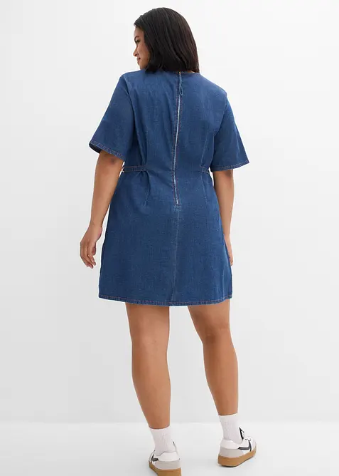 Abito in jeans di cotone elasticizzato, bonprix