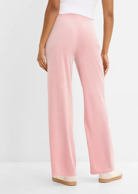 Pantaloni in jersey effetto velluto, bonprix