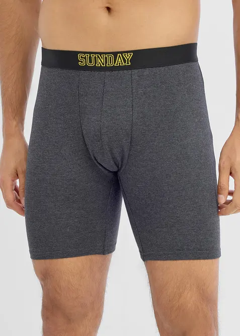 Boxer lunghi aderenti con cotone (pacco da 7), bonprix