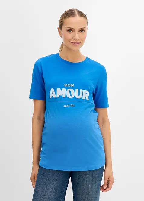 Maglia pr&eacute;maman / da allattamento 2 in 1 in cotone biologico, bonprix