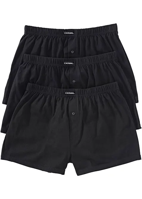 Boxer larghi in jersey di cotone (pacco da 3), bonprix