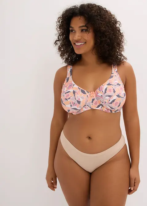 Reggiseno con ferretto in misto cotone (pacco da 3), bonprix