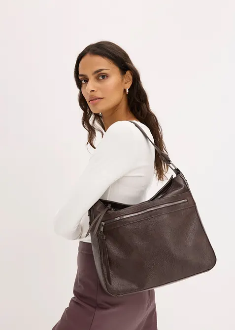 Borsa shopper con tasca esterna, bonprix