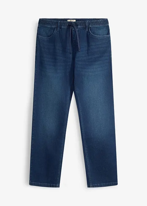 Jeans relaxed fit con elastico in vita, straight, bonprix