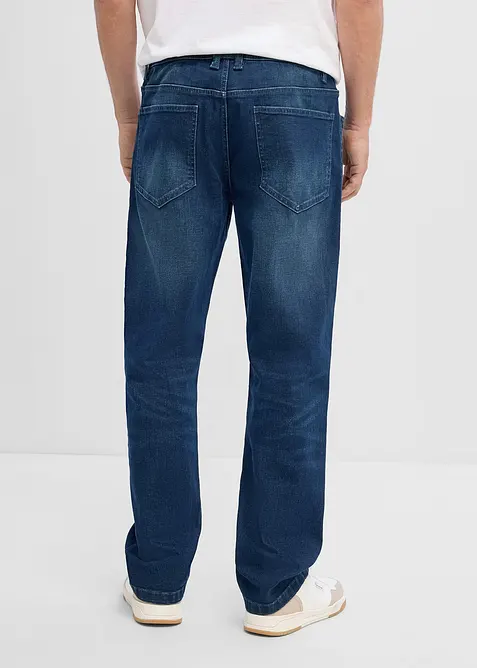 Jeans relaxed fit con elastico in vita, straight, bonprix