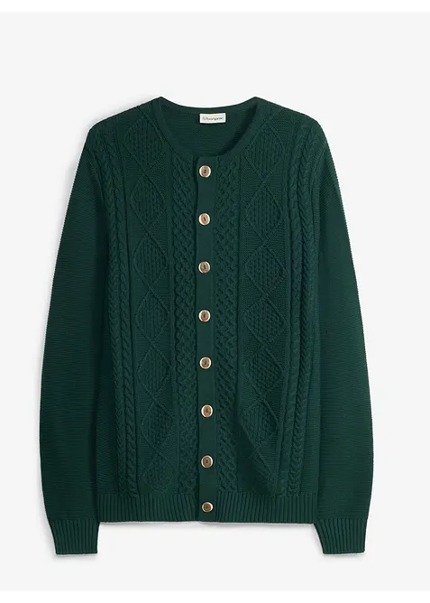 Cardigan bavarese in misto cotone morbido, bonprix