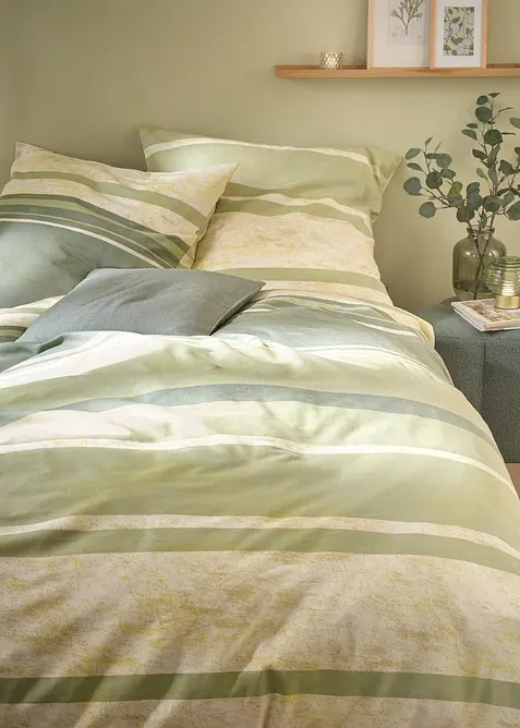 Biancheria da letto in linone a righe, bonprix